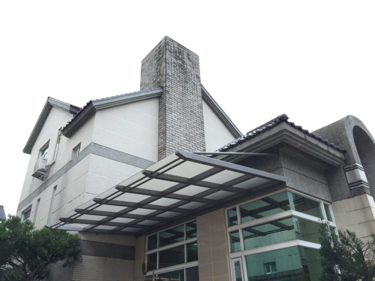 拉桿不鏽鋼採光罩-安裝施工-拉桿採光罩安裝完成圖